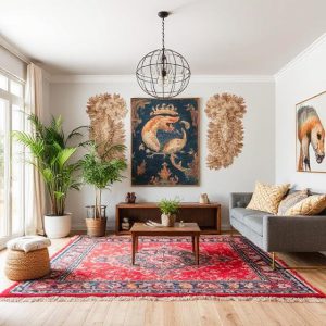 راهنمای انتخاب رنگ و طرح فرش دست‌باف بر اساس فضای خانه